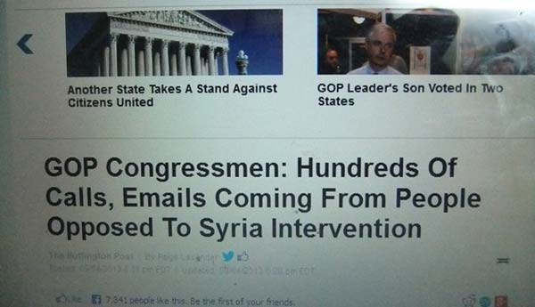  &rsquo;الفايسبوك&rsquo; يساهم بدفع العدوان عن سوريا 