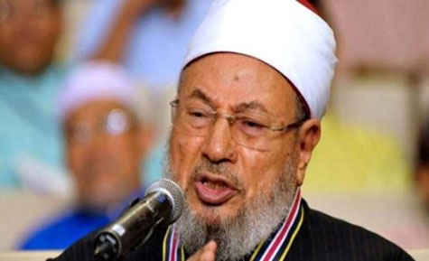 القرضاوي: العلمانيون متآمرون والله سيعاقب السيسي