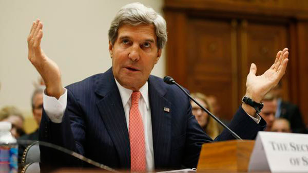 كيري يبحث عن تحالف أوروبي لضرب سوريا