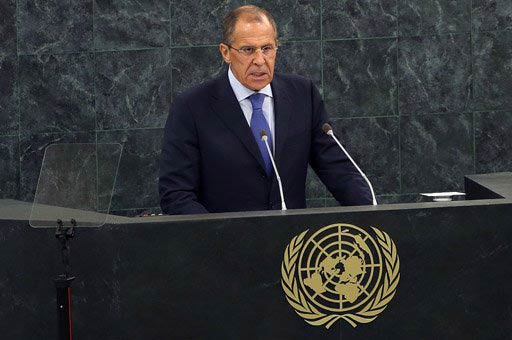 وزير الخارجية الروسي: سنواصل العمل من أجل عقد مؤتمر جنيف 2 لحل الازمة السورية سياسياً