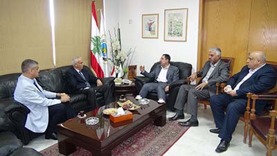  وزير الزراعة استقبل السفير العراقي في لبنان