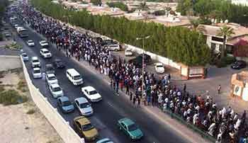 تشييع شهيد في منطقة السهلة