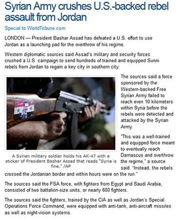 &rsquo;وورلد تريبيون&rsquo;: الجيش السوري يحبط محاولة تسلل أمريكية الى أراضيه 