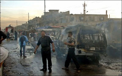 ارتفاع حصيلة تفجير سامراء واستهداف مواكب تشييع ضحاياه