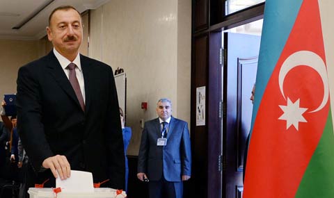 الهام علييف يفوز في الانتخابات الرئاسية في اذربيجان