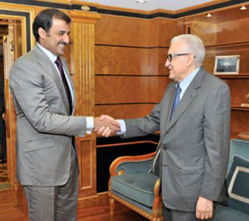 الاخضر الابراهيمي يصل طهران تحضيرا لمؤتمر &rsquo;جنيف 2&rsquo;