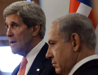 &rsquo;هآرتس&rsquo;: لقاء كيري-نتنياهو سيستغرق سبع ساعات