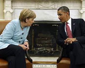 اوباما يكذب على ميركل بشأن التجسس على جوالها 