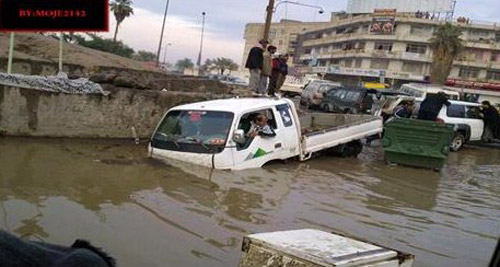 انتهاء موجة الامطار والعواصف في العراق دون الانتهاء من المشاكل التي خلفتها
