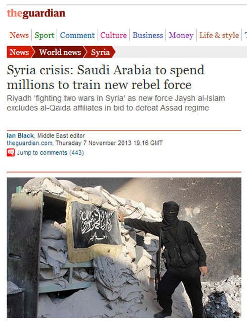 السعودية تجهّز &rsquo;جيش الإسلام&rsquo; في سوريا
