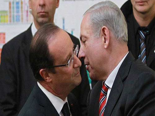 هولاند يبدأ اليوم زيارة إلى الكيان الصهيوني