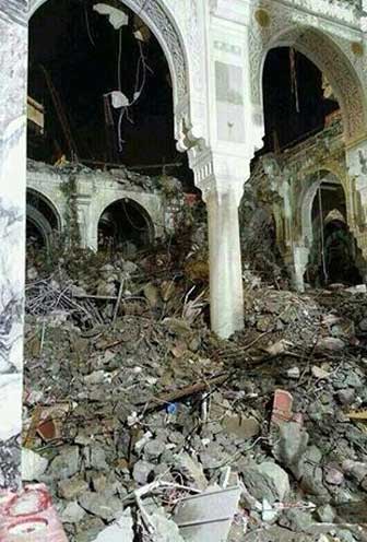 السعودية: انهيارات في مبنى المسجد الحرام