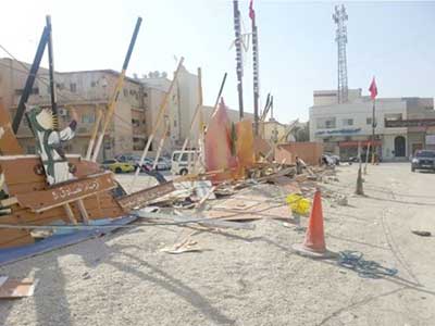 البحرين: إزالة نصب فني خاص بعاشوراء 