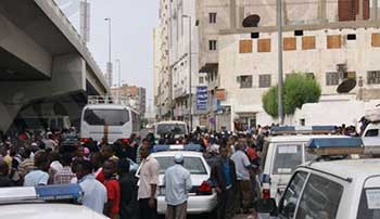 مئات العمال الاثيوبيين يحتجّون في مكة مطالبين بترحيلهم