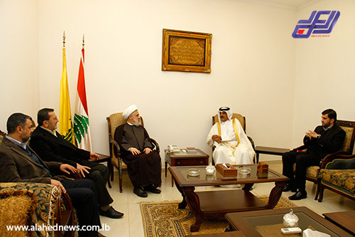 الشيخ قاسم استقبل السفير القطري