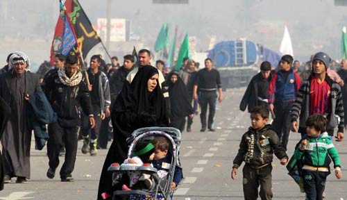 زحف ملاييني نحو كربلاء المقدسة لتجديد البيعة للامام الحسين (ع)