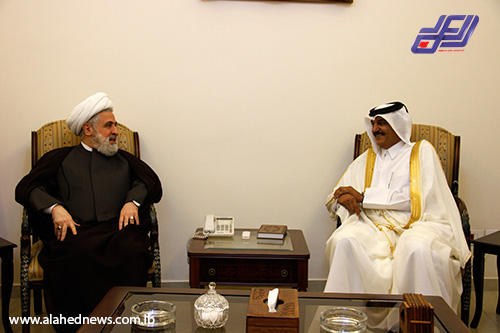 الشيخ قاسم استقبل السفير القطري