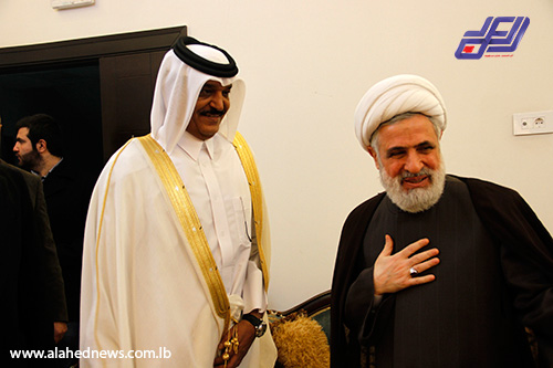 الشيخ قاسم استقبل السفير القطري