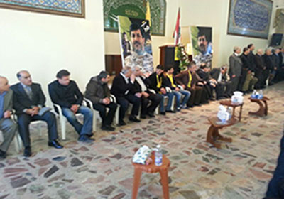  حزب الله يواصل تقبل التبريكات بشهادة القائد حسان اللقيس