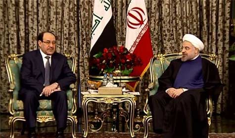 المالكي يلتقي الإمام الخامنئي وروحاني في طهران