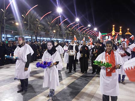 فعاليات بحرينية في كربلاء المقدسة في أربعين الامام الحسين(ع)