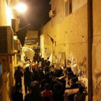 إحتجاجات ليلية في مناطق واسعة بالبحرين