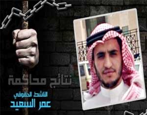 ناشطون ينددون بانتهاك السلطات السعودية حقوق المعتقل عمر السعيد 