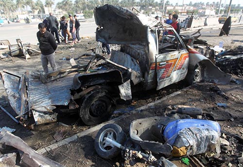 قتلى وجرحى في تفجيرين انتحاريين في بغداد