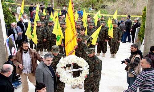 حزب الله يقيم مراسم تكريمية في ذكرى القادة الشهداء في تفاحتا
