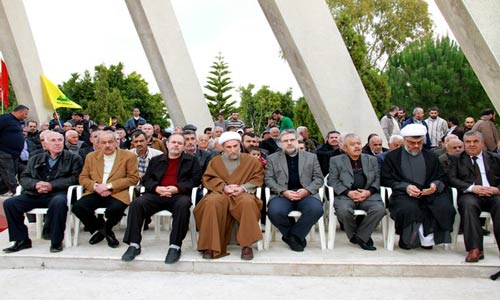حزب الله يقيم مراسم تكريمية في ذكرى القادة الشهداء في تفاحتا