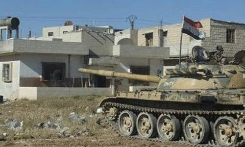 الجيش السوري يستهدف عددا من مقرات المسلحين ويوقع بهم خسائر