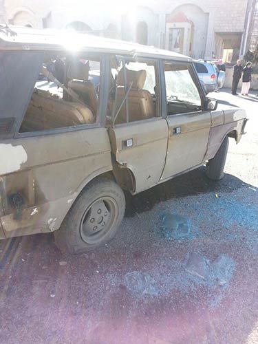 آثار سقوط الصواريخ على رأس العين مسلحو سوريا يواصلون استهداف البقاع