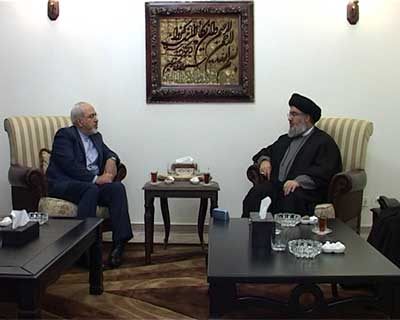 السيد نصر الله التقى ظريف عارضاً معه أوضاع المنطقة