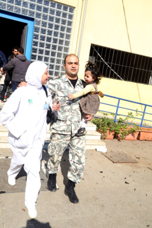 انفجارا بئر حسن بالصور والفيديو