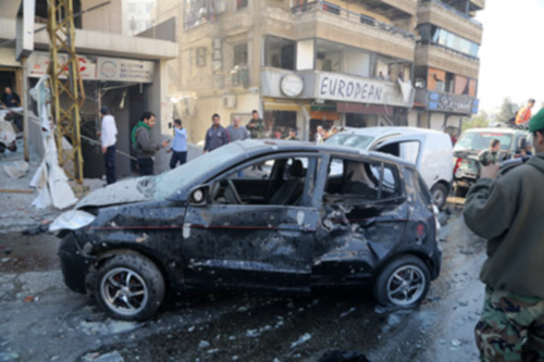 انفجارا بئر حسن بالصور والفيديو