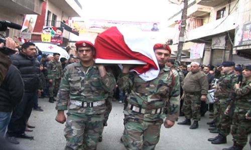 جديدة الفاكهة وبعلبك شيعت شهيديها خوري وفيتروني