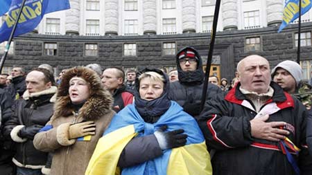 المعارضة الاوكرانية تبدي استعدادها لتشكيل الحكومة الجديدة