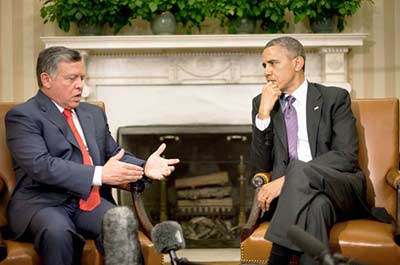 أوباما يلتقي عبد الله الثاني في كاليفورنيا