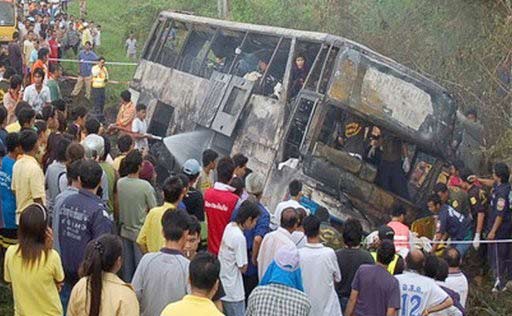  15 قتيلا بينهم 13 طفلا بحادث باص في تايلاند