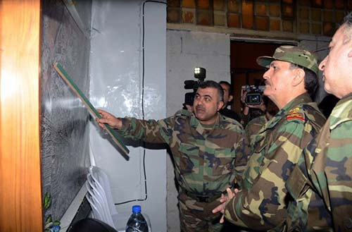 وزير الدفاع السوري تفقد عدداً من النقاط العسكرية بحلب