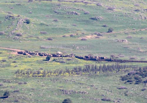 تعزيزات للعدو في المناطق الحدودية في الجولان السوري المحتل