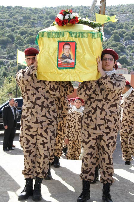 حزب الله يشيع الشهيد السيد حسين في اللويزة 
