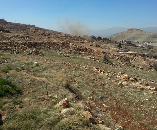 بالصور: تجدد إطلاق الصواريخ على البقاع الشمالي  