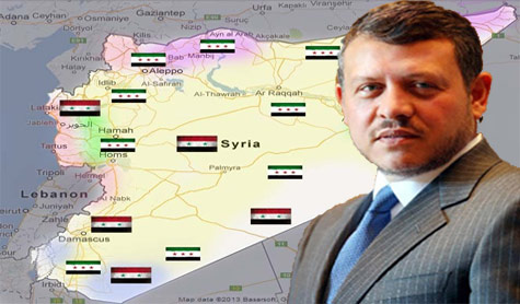 الملك الاردني: تقسيم سورية كارثة للمنطقة 