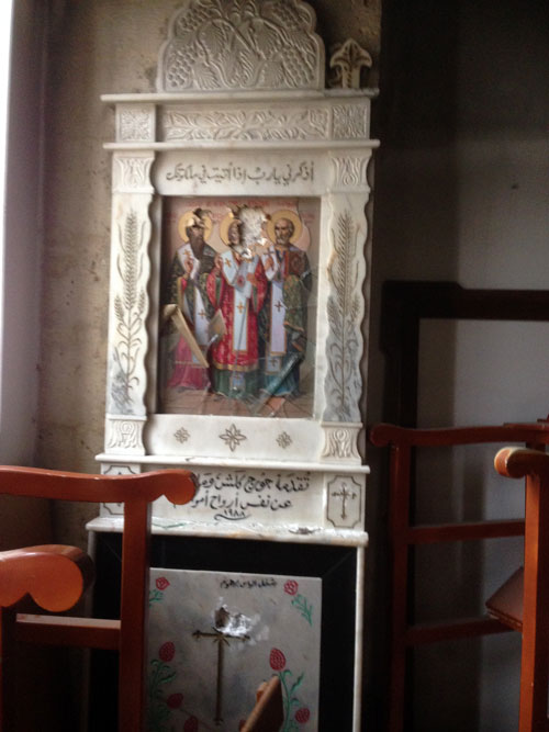 هذا ما خلفه التكفيريون من دمار في دير معلولا 
