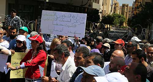 اعتصام للإتحاد العمالي العام في رياض الصلح