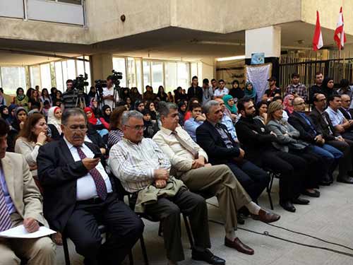  التعبئة التربوية في حزب الله تقيم حفلاً تأبينياً للشهيد حمزة الحاج حسن في كلية الإعلام