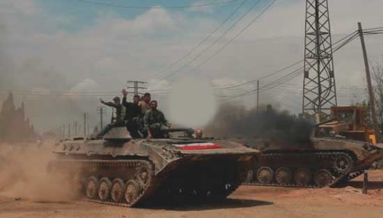 استهداف تجمعات المسلحين في الجبال الشرقية في الزبداني