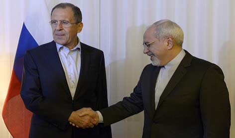 ظريف ولافروف يبحثان في موسكو قضايا المنطقة