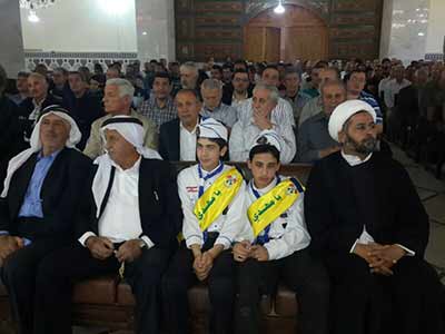  حزب الله أحيا ذكرى أربعين الشهيد العنقوني في مشغرة